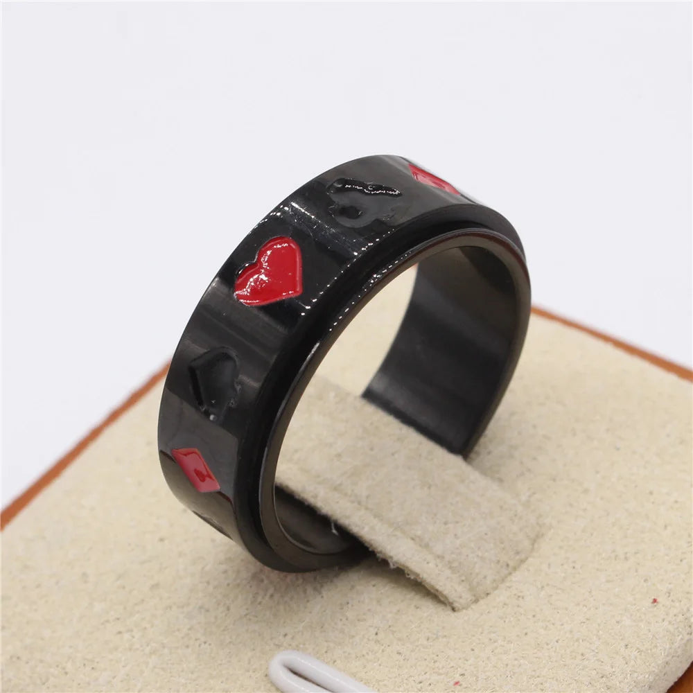 Spinnable Playing Card Ring
