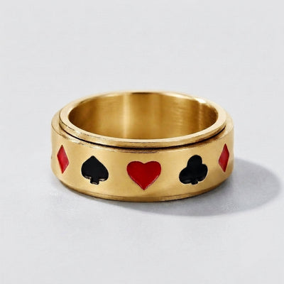 Spinnable Playing Card Ring