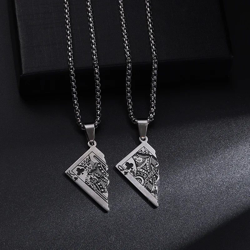 Torn Card Necklace