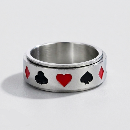 Spinnable Playing Card Ring